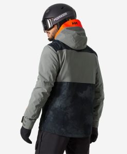 Snow Jackets | Men Helly Hansen Powdreamer 2.0 Jacket, Concrete 876 Concrete