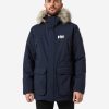 Parkas | Men Helly Hansen Reine Parka, Navy 597 Navy