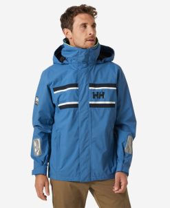 Sailing Jackets | Men Helly Hansen Saltholm Jacket, Azurite 001 White