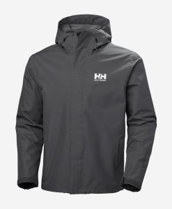 Rain Jackets | Men Helly Hansen Seven J Jacket, Charcoal 964 Charcoal