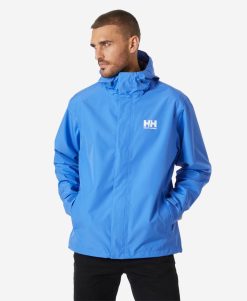 Rain Jackets | Men Helly Hansen Seven J Jacket, Ultra Blue 554 Ultra Blue