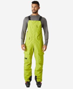 Snow Pants & Bibs | Men Helly Hansen Sogn Bib Cargo Pant, Bright Moss 452 Bright Moss