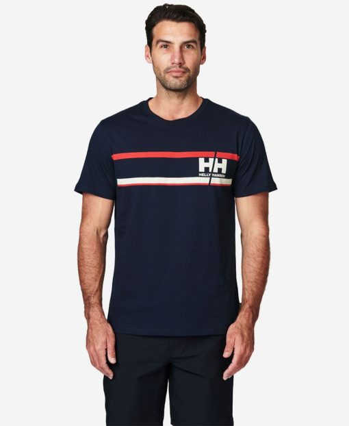 T-Shirts | Men Helly Hansen Start Line T-Shirt, Navy 597 Navy