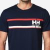 T-Shirts | Men Helly Hansen Start Line T-Shirt, Navy 597 Navy