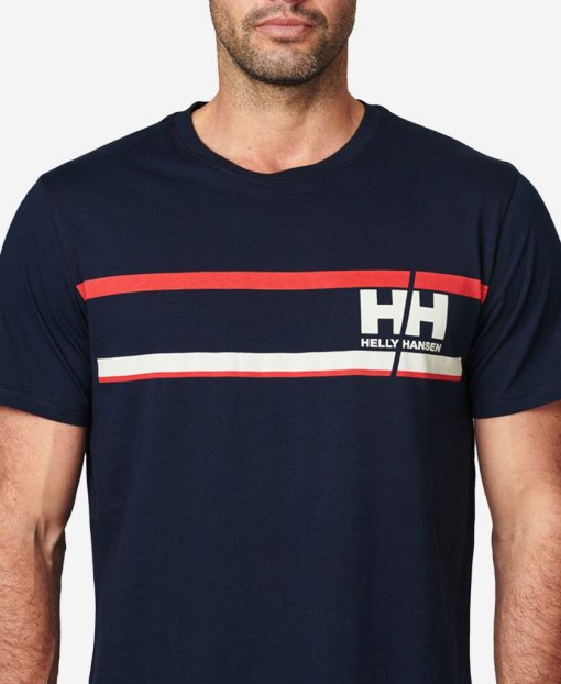 T-Shirts | Men Helly Hansen Start Line T-Shirt, Navy 597 Navy