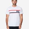 T-Shirts | Men Helly Hansen Start Line T-Shirt, White 001 White