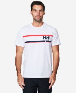 T-Shirts | Men Helly Hansen Start Line T-Shirt, White 001 White