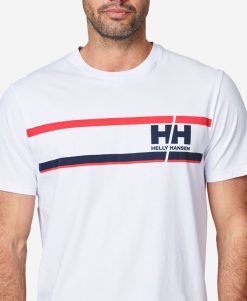 T-Shirts | Men Helly Hansen Start Line T-Shirt, White 001 White