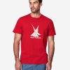 T-Shirts | Men Helly Hansen Twin Sail T-Shirt, Red 163 Red