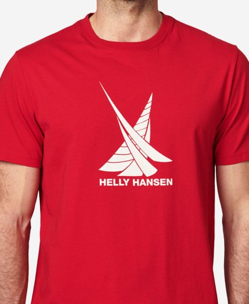 T-Shirts | Men Helly Hansen Twin Sail T-Shirt, Red 163 Red