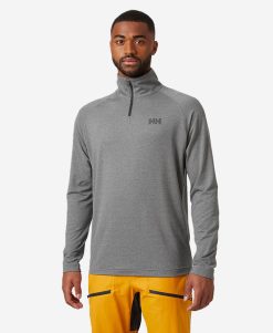 Fleece | Men Helly Hansen Verglas 1/2 Zip, Ebony 980 Ebony