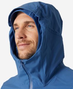 Rain Jackets | Men Helly Hansen Verglas 3L Shell Jacket, Azurite 636 Azurite