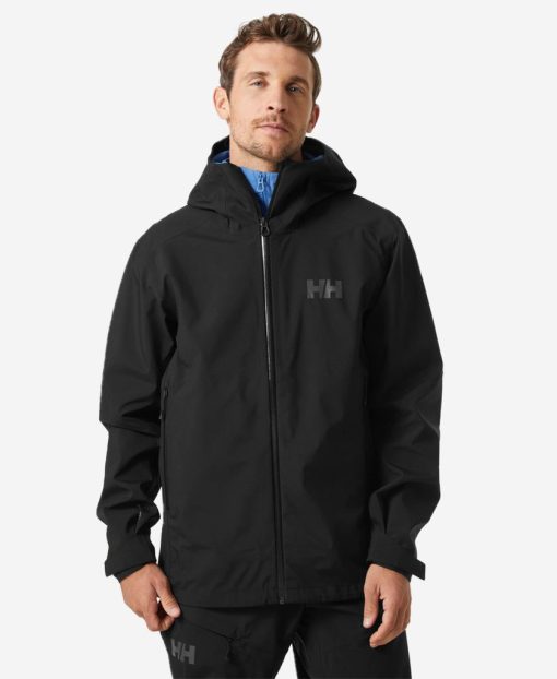 Rain Jackets | Men Helly Hansen Verglas 3L Shell Jacket, Black 990 Black