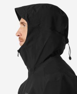 Rain Jackets | Men Helly Hansen Verglas 3L Shell Jacket, Black 990 Black