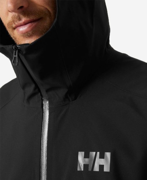 Rain Jackets | Men Helly Hansen Verglas 3L Shell Jacket, Black 990 Black