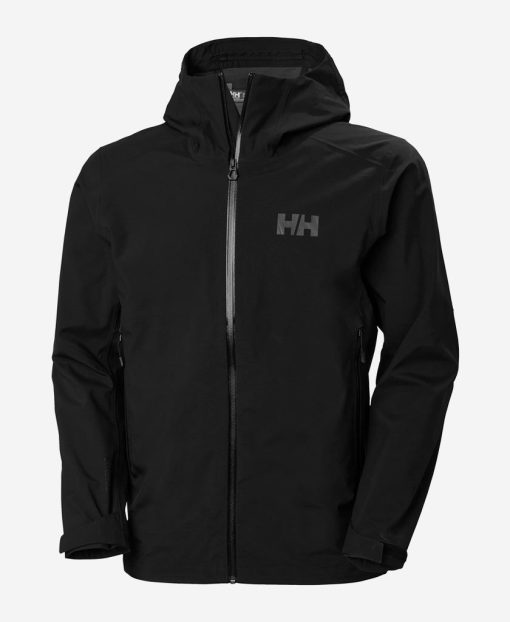 Rain Jackets | Men Helly Hansen Verglas 3L Shell Jacket, Black 990 Black