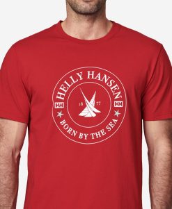 T-Shirts | Men Helly Hansen Voyage T-Shirt, Red 163 Red