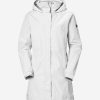 Rain Jackets | Women Helly Hansen W Aden Long Jacket, White