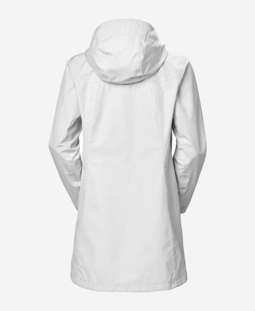 Rain Jackets | Women Helly Hansen W Aden Long Jacket, White