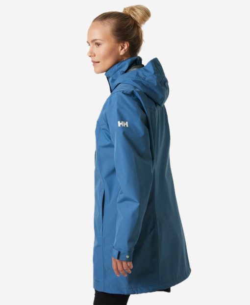 Shell Jackets | Women Helly Hansen W Aden Long Jacket, Azurite 636 Azurite