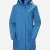 Shell Jackets | Women Helly Hansen W Aden Long Jacket, Azurite 636 Azurite