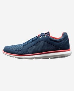 Sailing Footwear | Women Helly Hansen W Ahiga V4 Hydropower, Navy/ Off White/ Cayenne 597 Navy / Off White / Cayenne