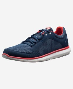 Sailing Footwear | Women Helly Hansen W Ahiga V4 Hydropower, Navy/ Off White/ Cayenne 597 Navy / Off White / Cayenne