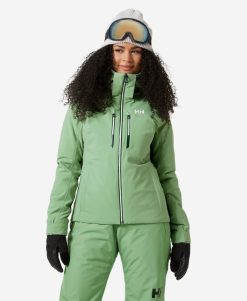 Snow Jackets | Women Helly Hansen W Alphelia Lifaloft Jacket, Jade 2.0 406 Jade 2.0