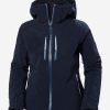 Snow Jackets | Women Helly Hansen W Alphelia Lifaloft Jacket, Navy 599 Navy