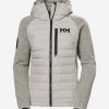 Insulated Midlayer Jackets | Women Helly Hansen W Arctic Ocean Hybrid Ins, Mellow Grey 917 Mellow Grey