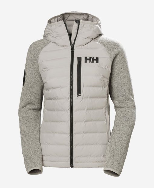 Insulated Midlayer Jackets | Women Helly Hansen W Arctic Ocean Hybrid Ins, Mellow Grey 917 Mellow Grey