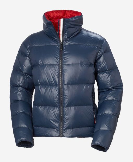 Snow Jackets | Women Helly Hansen W Courchevel Puffy Jacket, Navy 597 Navy