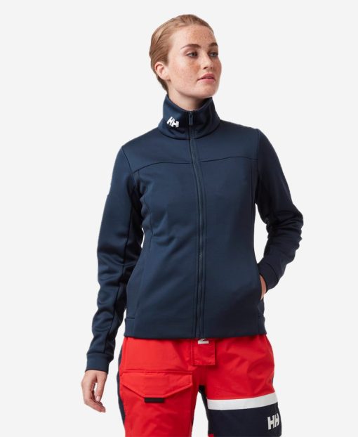 Fleece | Women Helly Hansen W Crew Fleece Jacket, Navy 597 Navy