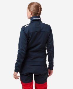 Fleece | Women Helly Hansen W Crew Fleece Jacket, Navy 597 Navy