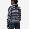 Insulated Midlayer Jackets | Women Helly Hansen W Crew Fleece Jacket, Navy Stripe 598 Navy Stripe