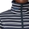 Insulated Midlayer Jackets | Women Helly Hansen W Crew Fleece Jacket, Navy Stripe 598 Navy Stripe