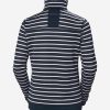 Insulated Midlayer Jackets | Women Helly Hansen W Crew Fleece Jacket, Navy Stripe 598 Navy Stripe