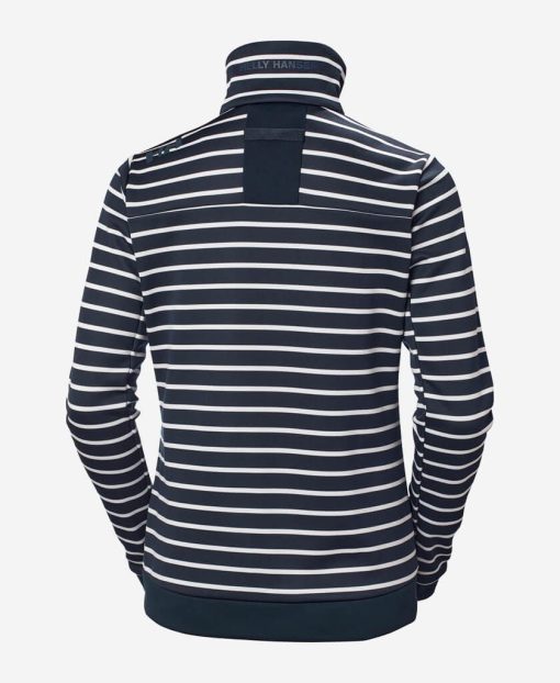 Fleece | Women Helly Hansen W Crew Fleece Jacket, Navy Stripe 598 Navy Stripe