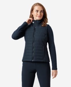 Vests | Women Helly Hansen W Crew Insulator Vest 2.0, Navy 597 Navy