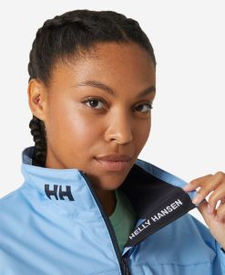 Sailing Jackets | Women Helly Hansen W Crew Midlayer Jacket, Bright Blue 627 Bright Blue