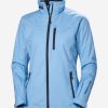 Sailing Jackets | Women Helly Hansen W Crew Midlayer Jacket, Bright Blue 627 Bright Blue