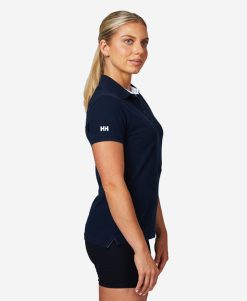 Polos | Women Helly Hansen W Crew Pique 2 Polo, Navy