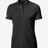 Polos | Women Helly Hansen W Crew Tech Polo, Black 990 Black