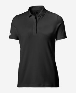 Polos | Women Helly Hansen W Crew Tech Polo, Black 990 Black