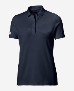 Polos | Women Helly Hansen W Crew Tech Polo, Navy 597 Navy