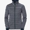 Hoodies & Jumpers | Women Helly Hansen W Cyca Crew Fleece Jacket, Navy Stripe 598 Navy Stripe