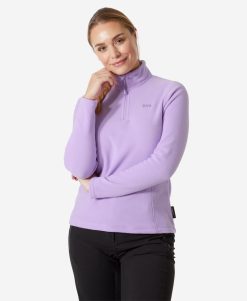 Fleece | Women Helly Hansen W Daybreaker 1/2 Zip Fleece, Heather 699 Heather