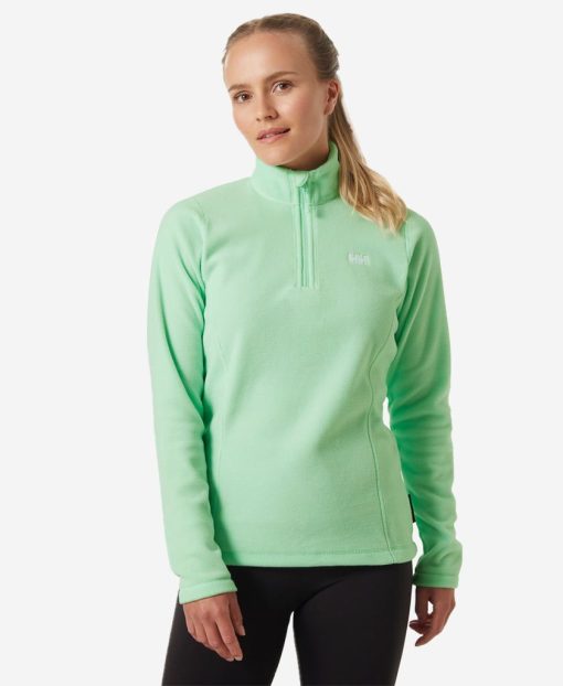 Fleece | Women Helly Hansen W Daybreaker 1/2 Zip Fleece, Mint 419 Mint