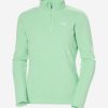 Fleece | Women Helly Hansen W Daybreaker 1/2 Zip Fleece, Mint 419 Mint