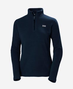 Fleece | Women Helly Hansen W Daybreaker 1/2 Zip Fleece, Navy 599 Navy